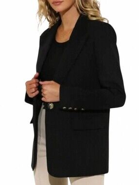 Madison The Label Audrey Blazer Women Small Black